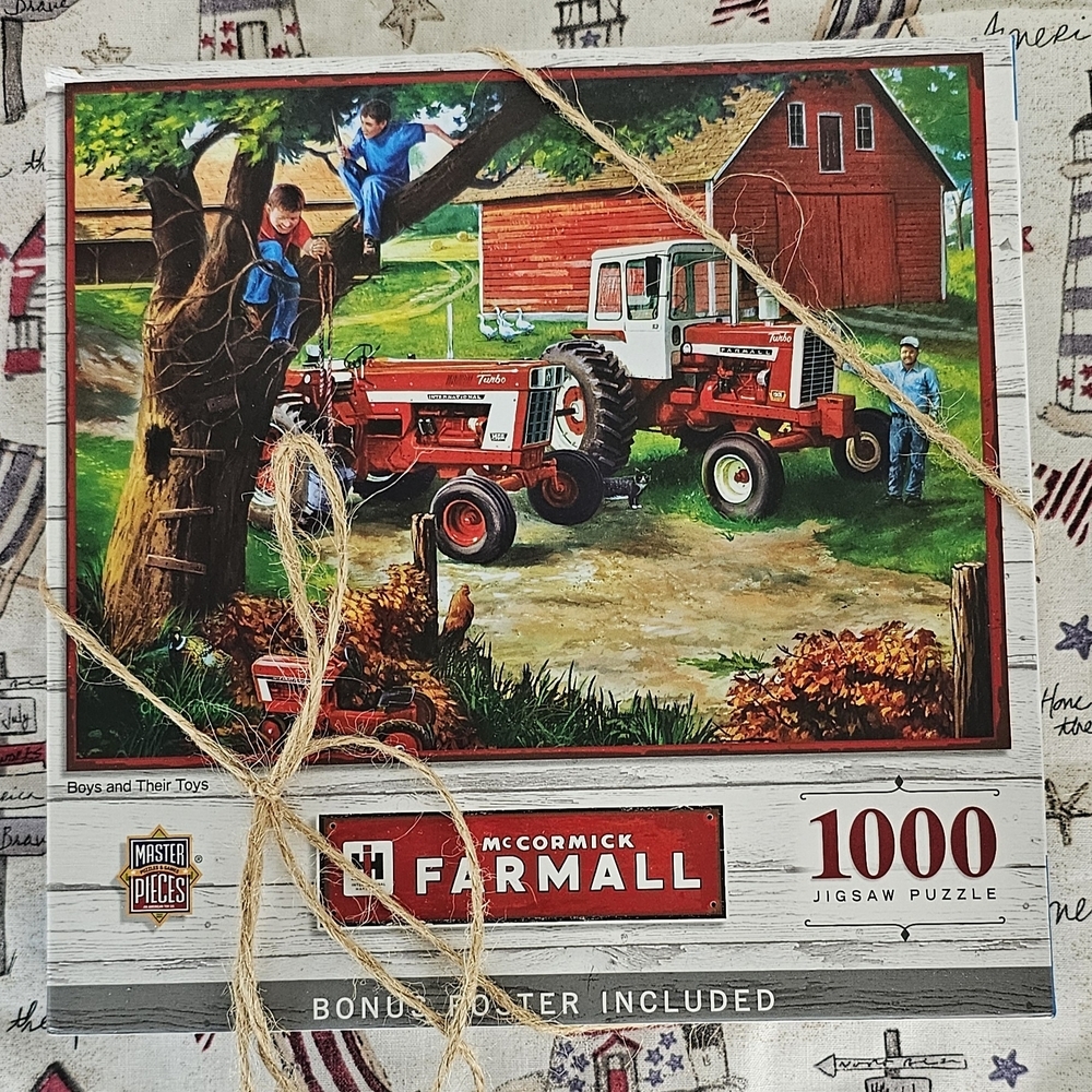 McCormick Farmall 1000-Piece Jigsaw Puzzle - Red Tractor Scene